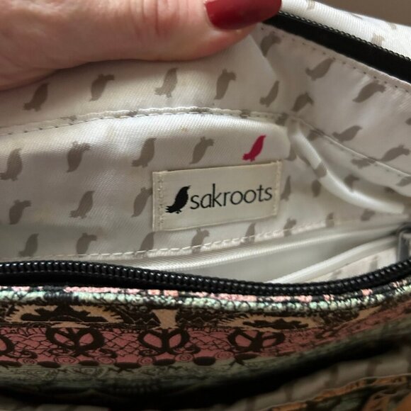 Sakroots Convertible Backpack ll Multicolor Pattern Tribal School Fashion Bag - Picture 6 of 9